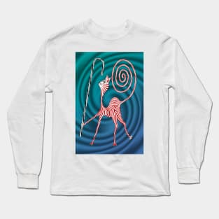 Peppermint Kitty Cane Long Sleeve T-Shirt